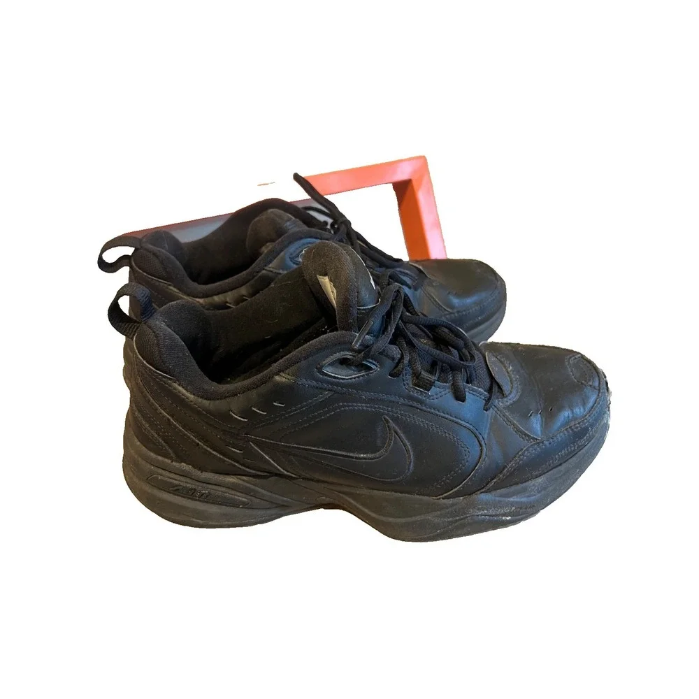 Nike Air Monarch IV‎ 4 Triple Black 415445-001 Men's Comfort Shoes Size 11